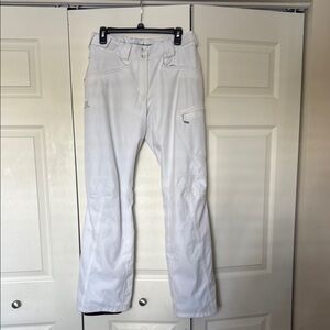 Salomon Advance Skin Dry White Ski Pants size M